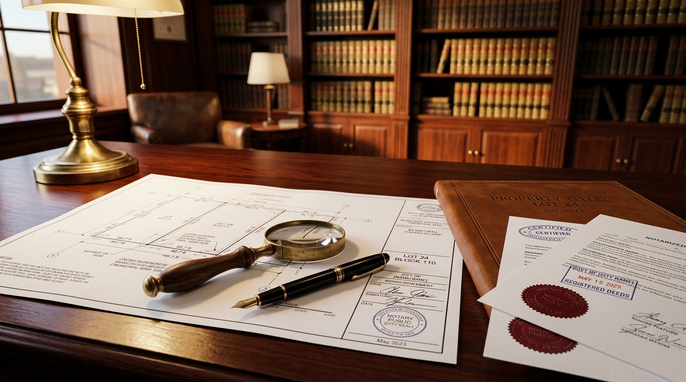 Planos catastrales visados, título de propiedad y expediente de prescripción adquisitiva